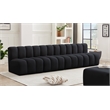 Meridian Furniture Arc Black Velvet Modular Sectional