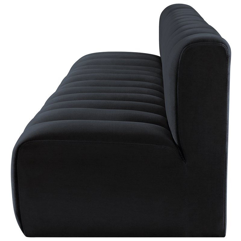Meridian Furniture Arc Black Velvet Modular Sectional