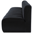 Meridian Furniture Arc Black Velvet Modular Sectional
