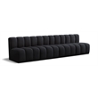 Meridian Furniture Arc Black Velvet Modular Sectional