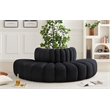 Meridian Furniture Arc Black Velvet Modular Sectional