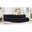 Meridian Furniture Arc Black Velvet Modular Sectional