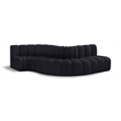 Meridian Furniture Arc Black Velvet Modular Sectional