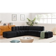 Meridian Furniture Arc Black Velvet Modular Sectional