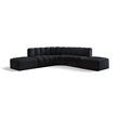 Meridian Furniture Arc Black Velvet Modular Sectional
