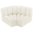 Meridian Furniture Arc Cream Velvet Modular Sectional
