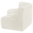 Meridian Furniture Arc Cream Velvet Modular Sectional