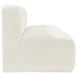 Meridian Furniture Arc Cream Velvet Modular Sectional