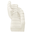 Meridian Furniture Arc Cream Velvet Modular Sectional