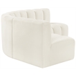 Meridian Furniture Arc Cream Velvet Modular Sectional