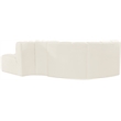 Meridian Furniture Arc Cream Velvet Modular Sectional