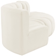 Meridian Furniture Arc Cream Velvet Modular Sectional