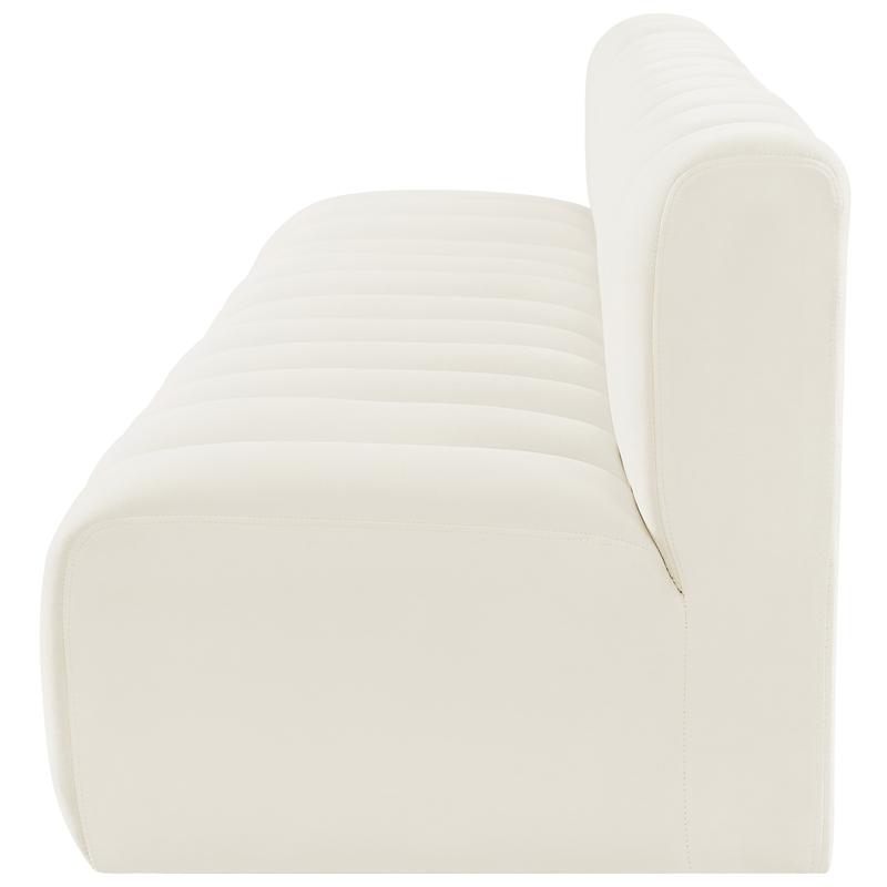 Meridian Furniture Arc Cream Velvet Modular Sectional