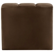 Meridian Furniture Arc Brown Velvet Curved Corner