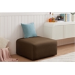 Meridian Furniture Arc Brown Velvet Ottoman