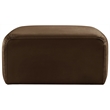 Meridian Furniture Arc Brown Velvet Ottoman