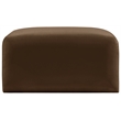 Meridian Furniture Arc Brown Velvet Ottoman