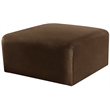 Meridian Furniture Arc Brown Velvet Ottoman