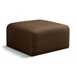 Meridian Furniture Arc Brown Velvet Ottoman