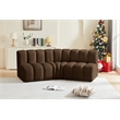 Meridian Furniture Arc Brown Velvet Modular Sectional