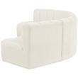 Meridian Furniture Arc Cream Velvet Modular Sectional