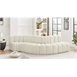 Meridian Furniture Arc Cream Velvet Modular Sectional