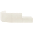 Meridian Furniture Arc Cream Velvet Modular Sectional