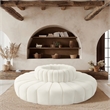 Meridian Furniture Arc Cream Velvet Modular Sectional