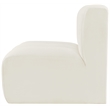 Meridian Furniture Arc Cream Velvet Straight Chair