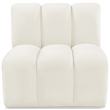 Meridian Furniture Arc Cream Velvet Straight Chair