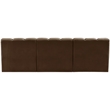Meridian Furniture Arc Brown Velvet Modular Sectional