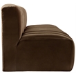 Meridian Furniture Arc Brown Velvet Modular Sectional