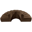 Meridian Furniture Arc Brown Velvet Modular Sectional