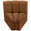Meridian Furniture Arc Saddle Velvet Curved Corner