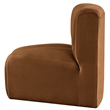 Meridian Furniture Arc Saddle Velvet Curved Corner
