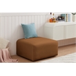 Meridian Furniture Arc Saddle Velvet Ottoman