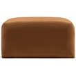 Meridian Furniture Arc Saddle Velvet Ottoman