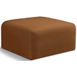 Meridian Furniture Arc Saddle Velvet Ottoman