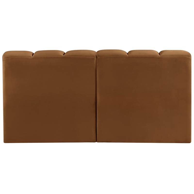 Meridian Furniture Arc Saddle Velvet Modular Sectional
