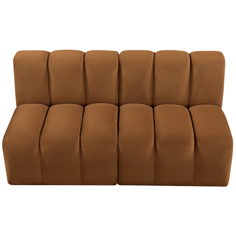 Meridian Furniture Arc Saddle Velvet Modular Sectional