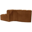 Meridian Furniture Arc Saddle Velvet Modular Sectional