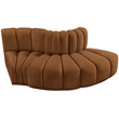 Meridian Furniture Arc Saddle Velvet Modular Sectional