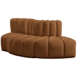 Meridian Furniture Arc Saddle Velvet Modular Sectional