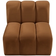 Meridian Furniture Arc Saddle Velvet Straight Chair
