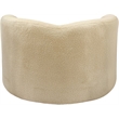 Meridian Furniture Kali Beige Faux Shearling Teddy Fabric Chair