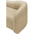Meridian Furniture Kali Beige Faux Shearling Teddy Fabric Chair