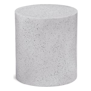 Meridian Furniture Terrazzo White End Table