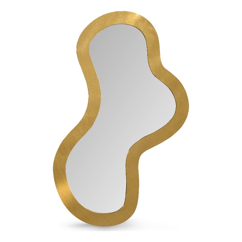 Meridian Furniture Oblique Gold Mirror
