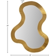 Meridian Furniture Oblique Gold Mirror