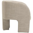 Meridian Furniture Sawyer Beige Weaved Fabric Accent Chair